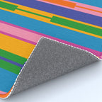 Colorful and Bold Geo Chain Geometric Color Block Stripes Vertical Pattern 2 Rug Gallery Image 4