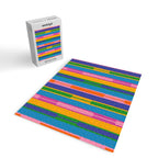 Colorful and Bold Geo Chain Geometric Color Block Stripes Vertical Pattern 2 Jigsaw Puzzle Gallery Image 2