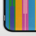 Colorful and Bold Geo Chain Geometric Color Block Stripes Vertical Pattern 2 Laptop Sleeve Gallery Image 3
