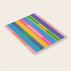 Colorful and Bold Geo Chain Geometric Color Block Stripes Vertical Pattern 2 Notebook Gallery Image 3