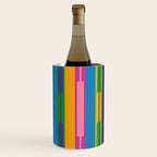 Colorful and Bold Geo Chain Geometric Color Block Stripes Vertical Pattern 2 Wine Chiller Gallery Image 2