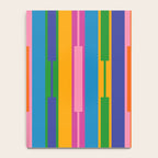 Colorful and Bold Geo Chain Geometric Color Block Stripes Vertical Pattern 2 Notebook Gallery Image 4