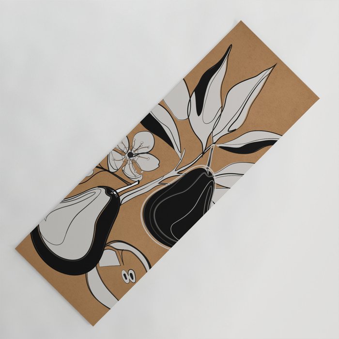 Line Art Pears 7 Yoga Mat Gallery Image 1