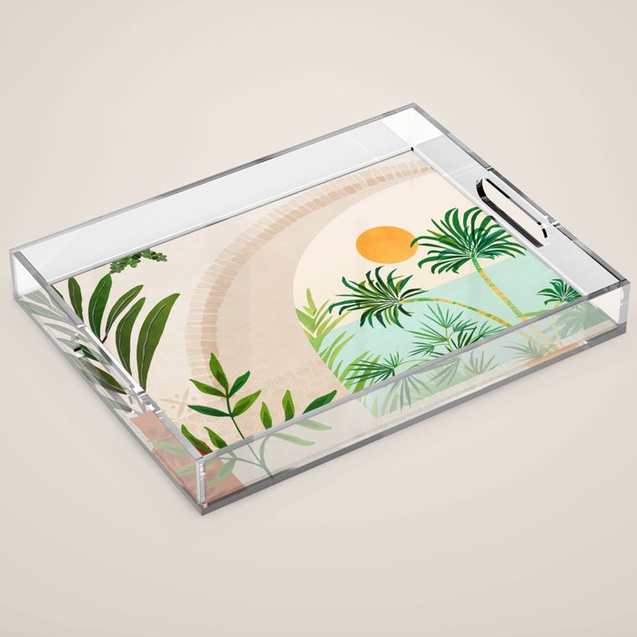Baja Seaside Landscape Acrylic Tray Gallery Image 1