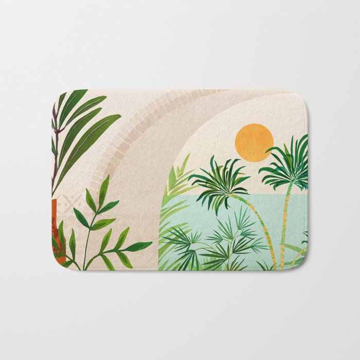 Baja Seaside Landscape Bath Mat Gallery Image 1