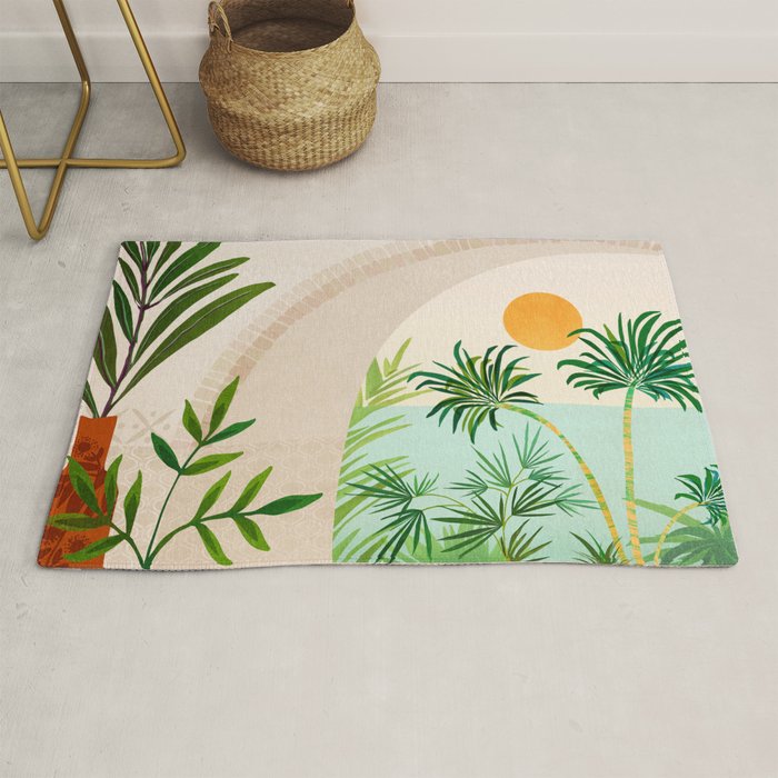 Baja Seaside Landscape Rug Gallery Image 1