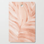 Pastel watercolor leaf detail Cutting Board Gallery Image 1