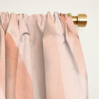 Pastel watercolor leaf detail Window Curtain Gallery Image 2