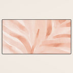 Pastel watercolor leaf detail Desk Mat Gallery Image 3