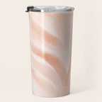 Pastel watercolor leaf detail Travel Mug Gallery Image 3