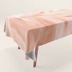 Pastel watercolor leaf detail Tablecloth Gallery Image 1
