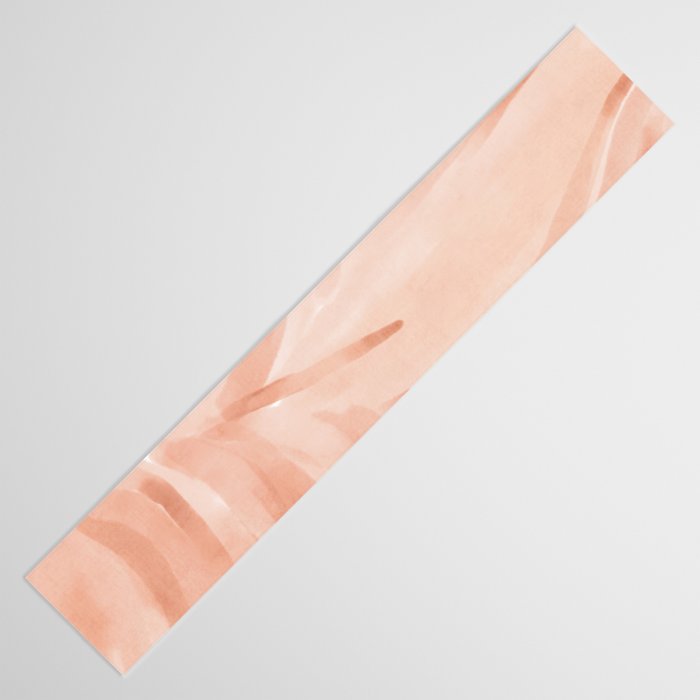 Pastel watercolor leaf detail Table Runner Gallery Image 3