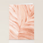 Pastel watercolor leaf detail Stationery Card Gallery Image 2