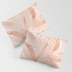 Pastel watercolor leaf detail Pillow Sham Gallery Image 3