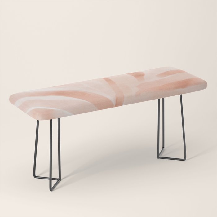 Pastel watercolor leaf detail Bench Gallery Image 1