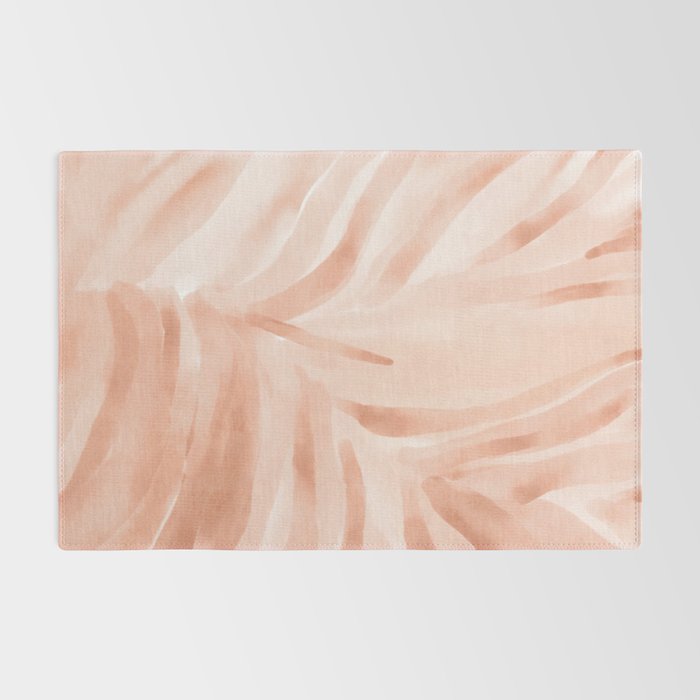 Pastel watercolor leaf detail Rug Gallery Image 2