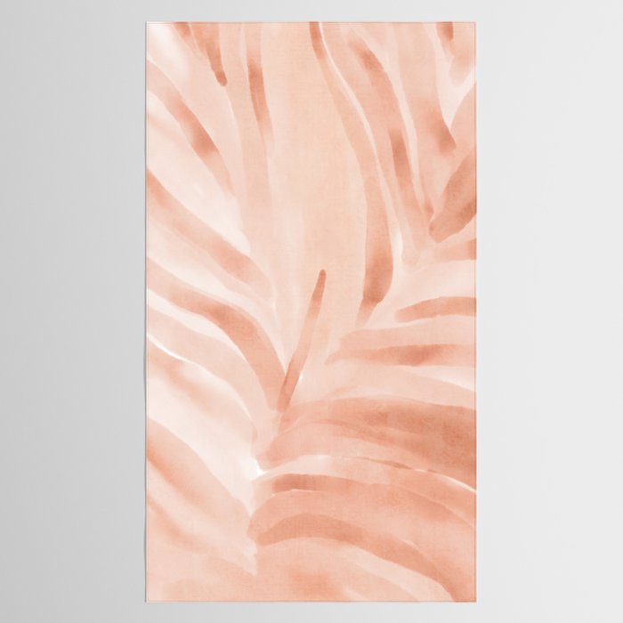 Pastel watercolor leaf detail Tablecloth Gallery Image 2