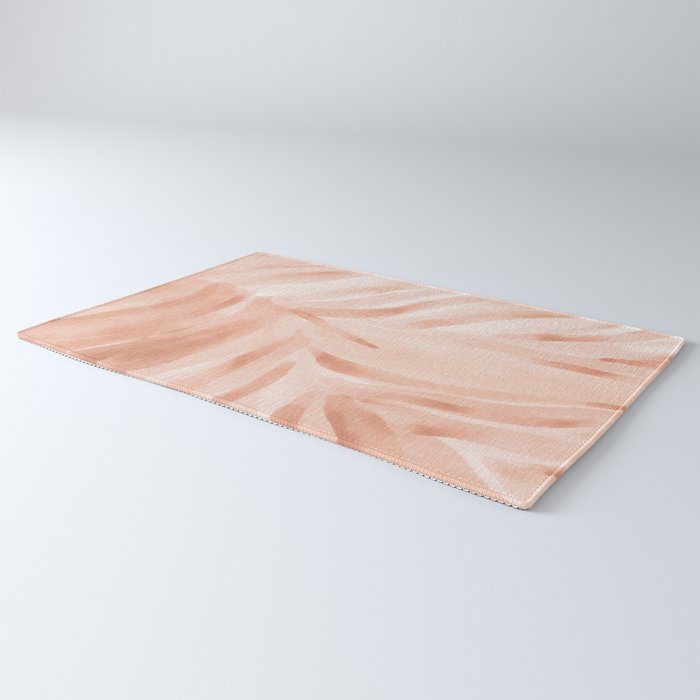 Pastel watercolor leaf detail Rug Gallery Image 3