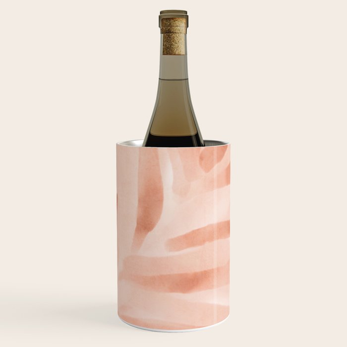 Pastel watercolor leaf detail Wine Chiller Gallery Image 3