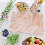 Pastel watercolor leaf detail Cutting Board Gallery Image 2