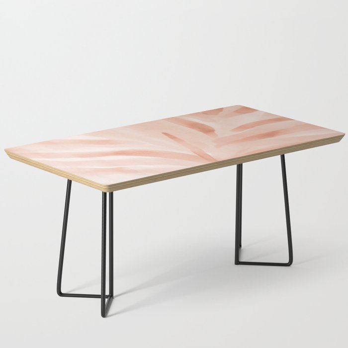 Pastel watercolor leaf detail Coffee Table Gallery Image 1