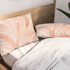 Pastel watercolor leaf detail Pillow Sham Gallery Image 2