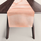 Pastel watercolor leaf detail Table Runner Gallery Image 1