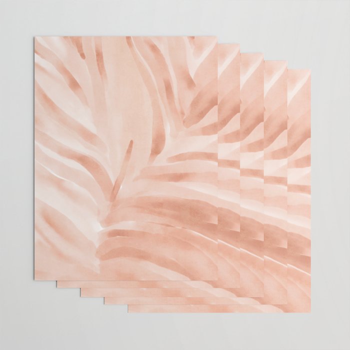 Pastel watercolor leaf detail Wrapping Paper Gallery Image 3