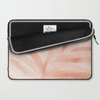 Pastel watercolor leaf detail Laptop Sleeve Gallery Image 2