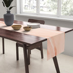 Pastel watercolor leaf detail Table Runner Gallery Image 2