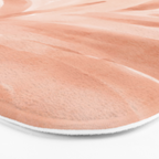 Pastel watercolor leaf detail Bath Mat Gallery Image 3