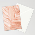 Pastel watercolor leaf detail Stationery Card Gallery Image 2