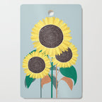 Sunflower and summer Cutting Board Gallery Image 1