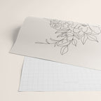 Woman with Flowers Minimal Line I Wrapping Paper Gallery Image 2