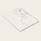 Woman with Flowers Minimal Line I Notebook Gallery Image 3