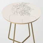 Woman with Flowers Minimal Line I Side Table Gallery Image 2