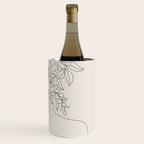 Woman with Flowers Minimal Line I Wine Chiller Gallery Image 3