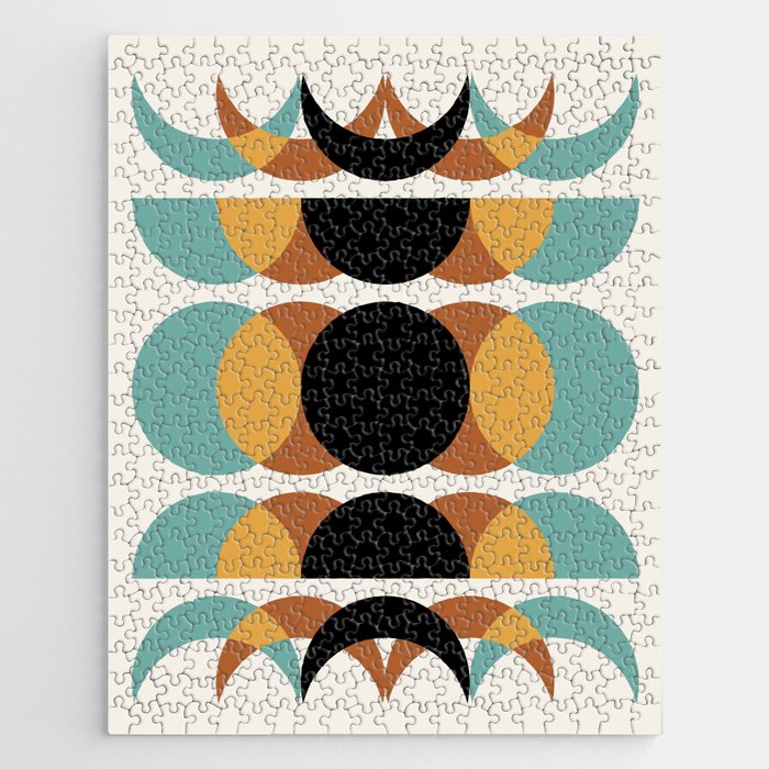 Moon Phases Abstract V Jigsaw Puzzle Gallery Image 1