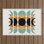 Moon Phases Abstract V Outdoor Rug Gallery Image 1