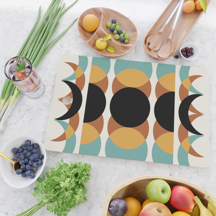 Moon Phases Abstract V Cutting Board Gallery Image 2