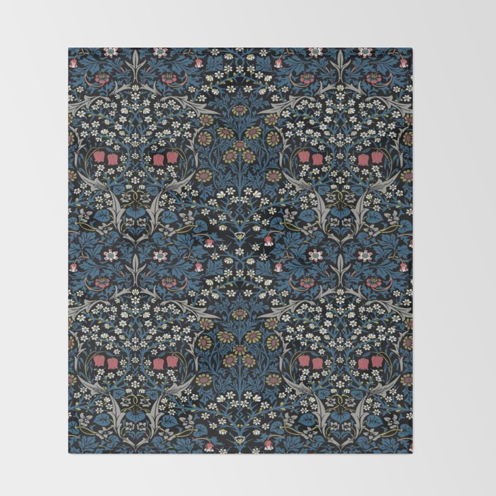 William Morris Blackthorn,No, 02. Throw Blanket Gallery Image 2