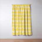Bold Yellow Geometric Shapes Pattern Window Curtain Gallery Image 3