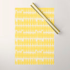Bold Yellow Geometric Shapes Pattern Wrapping Paper Gallery Image 1