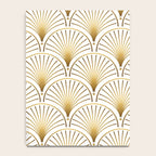 Art Deco Gold Geometric Pattern With Gold Shimmer Notebook Gallery Image 4