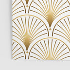 Art Deco Gold Geometric Pattern With Gold Shimmer Poster Gallery Image 3