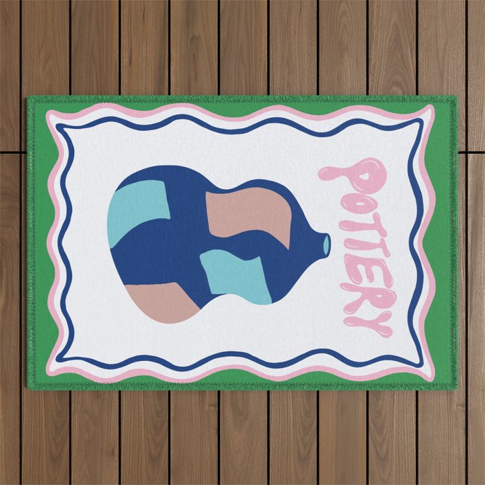 Pottery Outdoor Rug Gallery Image 1