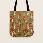 Mushroom Print Tote Bag Gallery Image 1