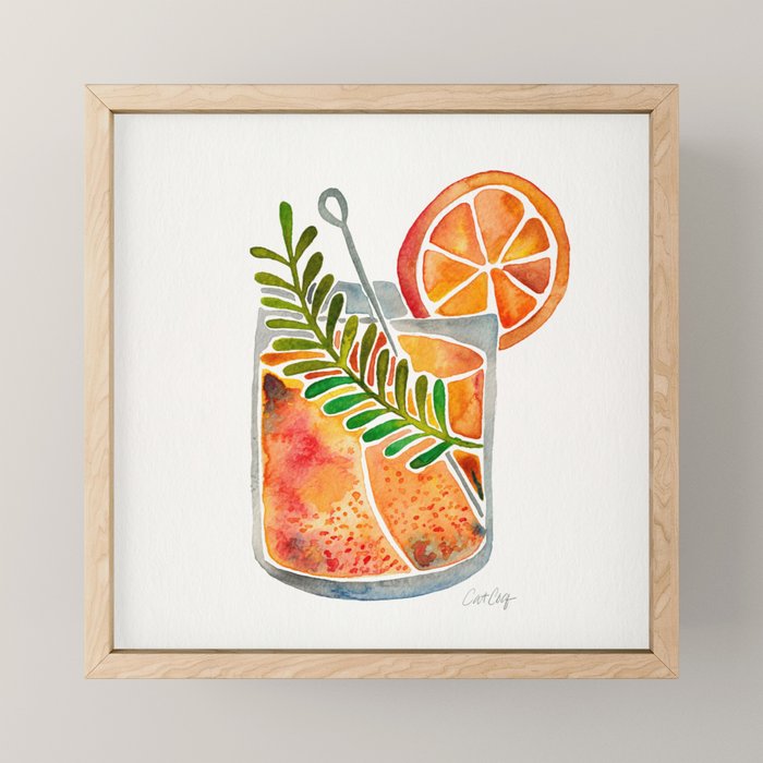 Blood Orange Tequila Sunrise Mini Art Print Gallery Image 1