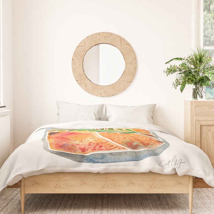 Blood Orange Tequila Sunrise Duvet Cover Gallery Image 3