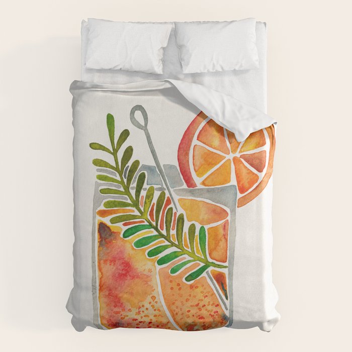 Blood Orange Tequila Sunrise Duvet Cover Gallery Image 6